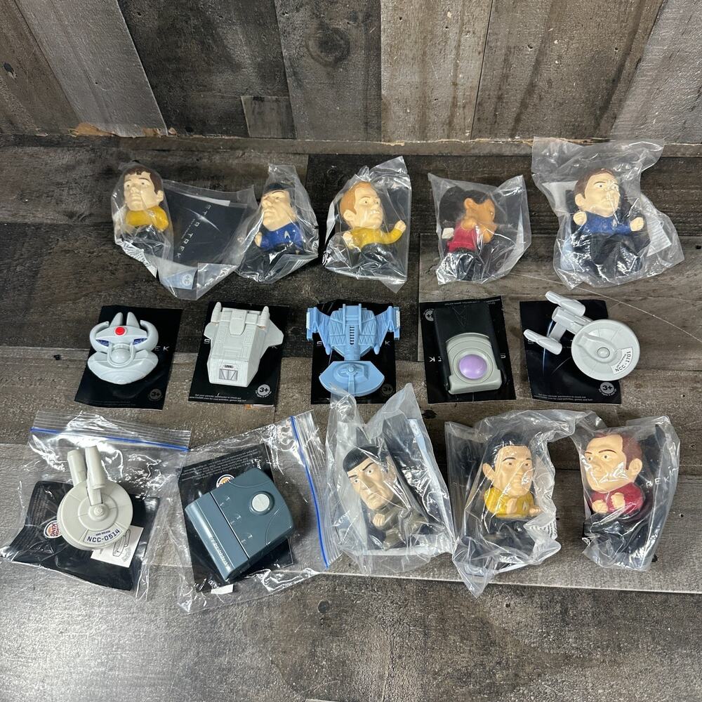 Star Trek 2009 Burger King Toys, 15 , Characters, Ships, and Gear